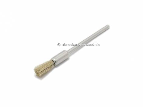 Watch maker brush miniature goat hair with metal handle small - Bild vergrern 