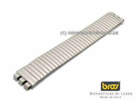 Watch strap expansion strap 19mm stainless steel matt for Swatch by BROS - Bild vergr��ern 
