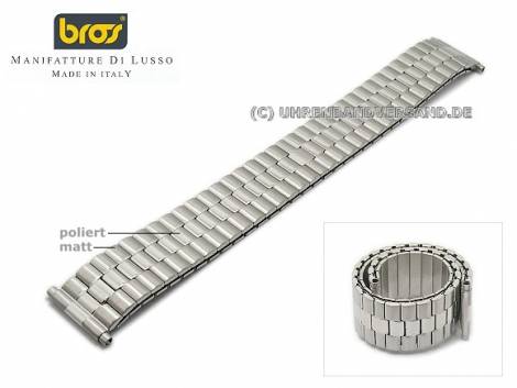 Expansion strap telescopic ends 18-22mm stainless steel partly polished by BROS - Bild vergr��ern 