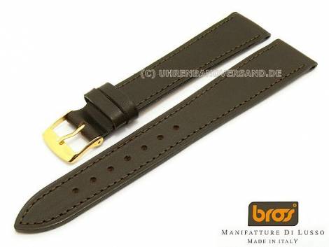 Watch strap Bros -Toscano- XL 16mm dark brown - Bild vergrern 