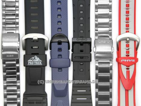 CASIO- replacement strap black resin special lug ends (10141364) for GW-530A, GW-500Y, GW-500E, GW-500U, GW-500A - Bild vergrern 