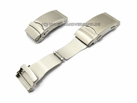 Divers security clasp (CrMFS-5101) 18mm stainless steel polished with band extensions - Bild vergrern 