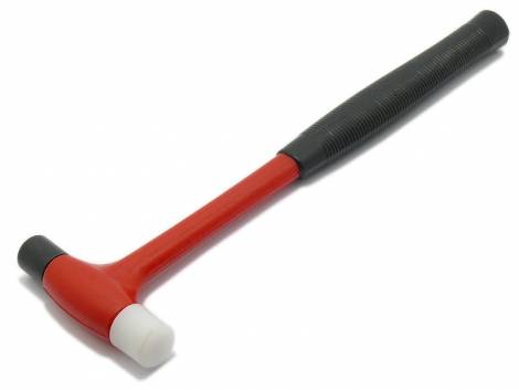 Combination hammer made of plastic-coated metal hammer head with replaceable dies - Bild vergr��ern 