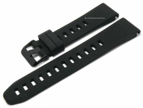 Watch strap 22mm black silicone black buckle suitable for GARMIN Fenix 5, Forerunner 935, Quatix 5, Approach 60 - Bild vergrern 