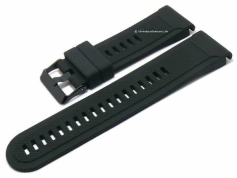 Watch strap 26mm black silicone suitable for GARMIN Fenix 5X, Fenix 3, D2 Bravo, Quatix 3, Tactix Bravo etc. - Bild vergr��ern 