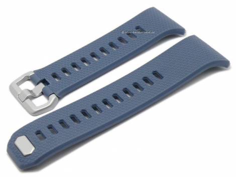 Watch strap blue grey synthetics with structure suitable for FITBIT Ionic - Bild vergrern 