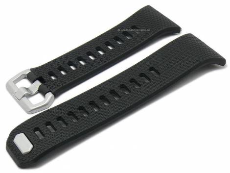 Watch strap black synthetics with structure suitable for FITBIT Ionic - Bild vergrern 