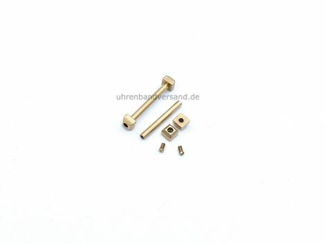 Special T-Bars / Screwed Bars stainless steel golden suitable for Pasha de Cartier 16mm (1 pair) - Bild vergr��ern 