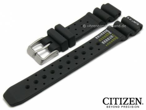 Replacement watch strap CITIZEN 15mm black caoutchouc for EP6000-07H, EC9480-09E - Bild vergr��ern 