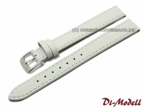 Watch strap 13mm white Di-Modell -Brillant- lizard grain (width of buckle 12 mm) - Bild vergr��ern 