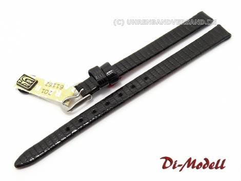 Well-crafted watch strap 09mm black genuine Teju classic by DI-MODELL (width of buckle 7,5 mm) - EU ONLY - Bild vergr��ern 