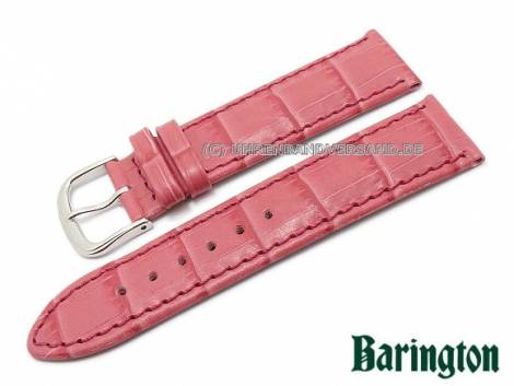 Watch strap XS 18mm pink Lousiana croco grain von BARINGTON (width of buckle 16 mm) - Bild vergr��ern 