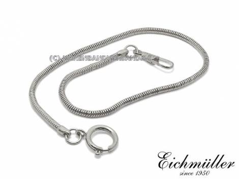 Pocket watch chain chrome plated polished snake chain - Bild vergrern 
