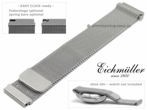 Watch strap 22mm mesh fine structure EASY-CLICK-ready with magnetic clasp by BandOh - Bild vergr��ern 