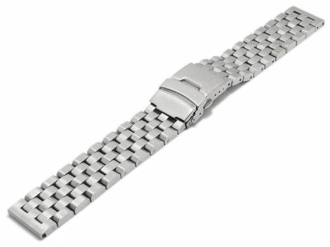 Watch strap 18mm stainless steel solid brushed with clasp by EICHMLLER - Bild vergrern 