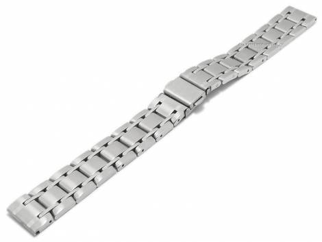 Watch strap 16mm stainless steel solid partly polished with clasp by EICHMLLER - Bild vergrern 