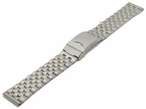 Watch strap 20mm titanium solid brushed with security clasp by EICHMLLER - Bild vergrern 