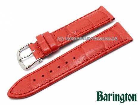 Watch strap XS 16mm red Lousiana croco grain von BARINGTON (width of buckle 14 mm) - Bild vergr��ern 