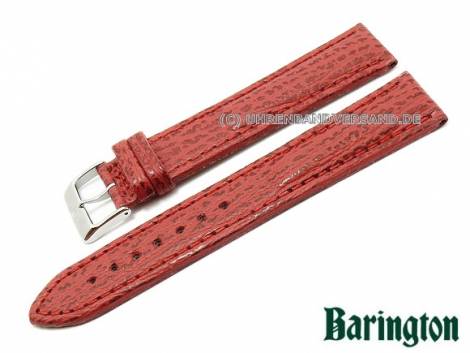 Watch band 22mm red Barington -Shark- waterproof stitched (width of buckle 20 mm) - Bild vergr��ern 