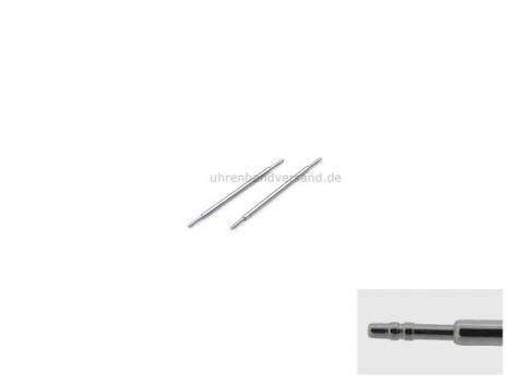 Spring Bars stainless steel silver 22mm (1 pair) extra thin 1.0 mm - Bild vergrern 