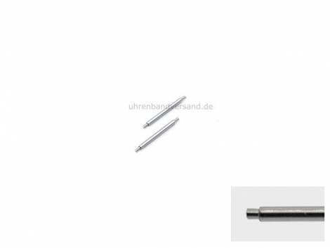 Spring Bars stainless steel silver 07mm (1 pair) extra thin 1.0 mm - Bild vergrern 