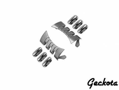 Curved ends for watch band model Gk-MC121 suitable to ROLEX Submariner 20mm stainless steel partly polished - Bild vergrern 