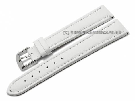 Watch band XL 24mm white smooth (width of buckle 22 mm) - Bild vergr��ern 