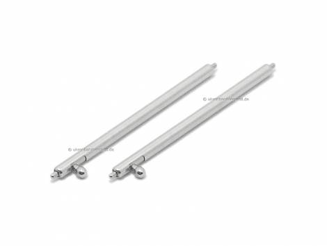 Easy-Change Spring Bars EASY-CLICK (1 pair) extra wide 30mm stainless steel diameter 1.8 mm by HIRSCH - Bild vergrern 