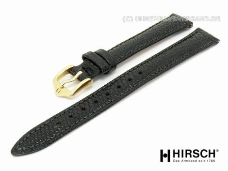 Watch band -Rainbow- 08mm black lizard grain by HIRSCH (width of buckle 06 mm) - Bild vergr��ern 