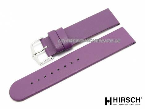Watch band -Scandic- 18mm purple leather smooth by HIRSCH (width of buckle 18 mm) - Bild vergr��ern 