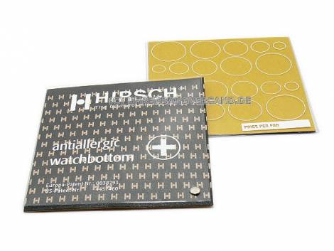 Anallergenic Pad special coated anallergenic leather punched self-adhesive for small watches (round) - Bild vergr��ern 