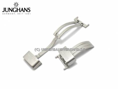 Replacement flip clasp 18mm stainless steel matt for JUNGHANS 018/1100, 018/1218 etc. - Bild vergrern 