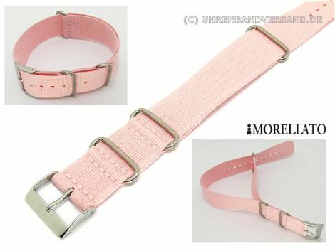 Slip-Thru Strap 22mm rose -MILITARY- one-piece by MORELLATO - Bild vergr��ern 