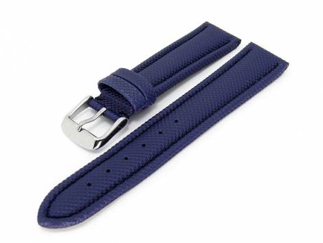 Watch band 24mm dark blue waterproof (width of buckle 22 mm) - Bild vergr��ern 