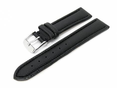 Watch band 24mm black waterproof (width of buckle 22 mm) - Bild vergr��ern 