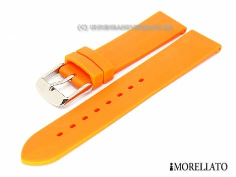 Watch strap 18mm orange silicone waterproof by MORELLATO - Bild vergr��ern 
