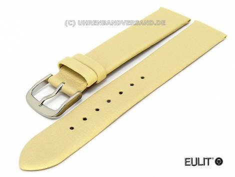 Watch band -Lorica- 16mm beige fine grained surface EULIT (width of buckle 14 mm) - Bild vergr��ern 