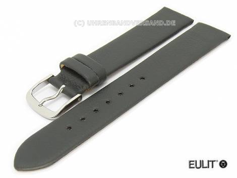 Watch band -Lorica- 16mm dark gray fine grained surface EULIT (width of buckle 14 mm) - Bild vergr��ern 