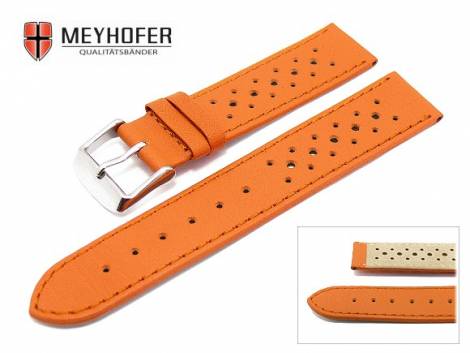 Watch band -Imola- 18mm orange Racing Design  by MEYHOFER (width of buckle 18 mm) - Bild vergr��ern 