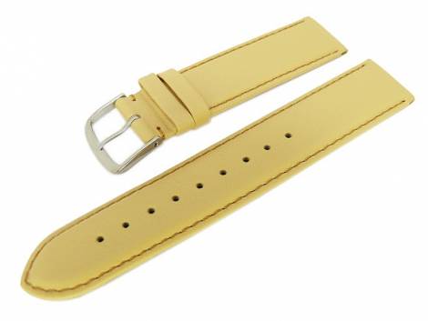 Watch band 22mm vanilla smooth surface (width of buckle 20 mm) - Bild vergr��ern 
