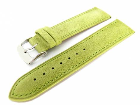 Watch band 20mm light green soft calf slight antique look - Bild vergr��ern 
