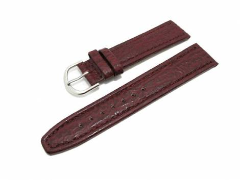 Watch band 16mm ruby Shark Grain made by Eichmueller (width of buckle 14 mm) - Bild vergr��ern 