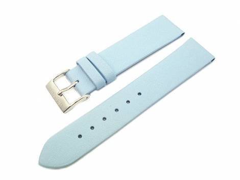 Watch band XS 16mm light blue by Herzog smooth surface - Bild vergr��ern 