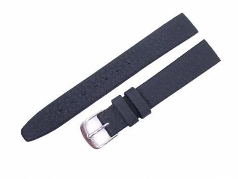 Watch band 14mm dark blue natural shrunken leather - Bild vergr��ern 