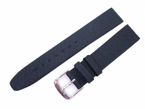 Watch band 16mm dark blue natural shrunken leather - Bild vergr��ern 