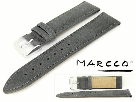 Watch band -Arizona- 20mm dark gray antique look by Marcco (width of buckle 18 mm) - Bild vergr��ern 