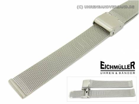 Watch band 20mm stainless steel mesh elegant push buckle - Bild vergr��ern 