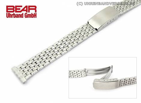 Stainless Steel Watch Band 14mm partly polished elegant from BEAR - Bild vergr��ern 