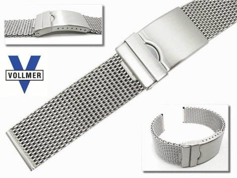 Watch band stainless steel 18mm mesh matt (sandblasted) from Vollmer - Bild vergr��ern 