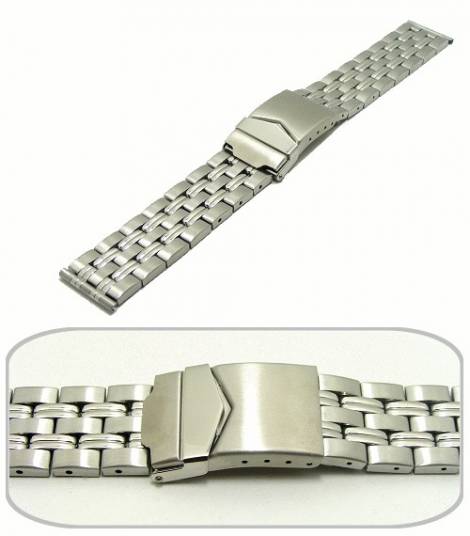Watch band 20mm stainless steel solid-look casual design from Eichmueller - Bild vergr��ern 
